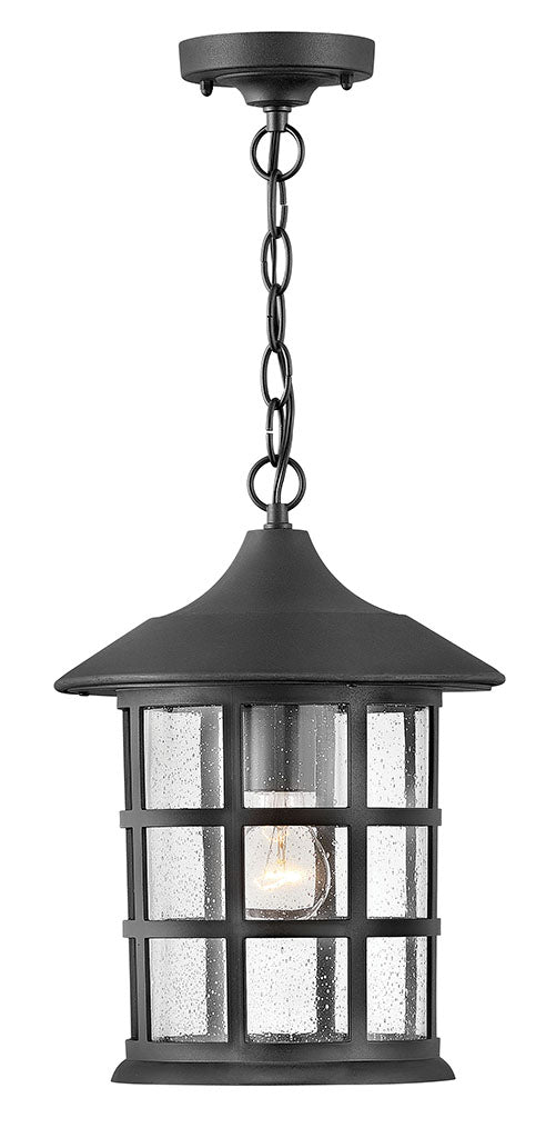 OUTDOOR FREEPORT COASTAL ELEMENTS Hanging Lantern Outdoor Light Fixture l Hanging Hinkley Textured Black 10.0x10.0x14.0 