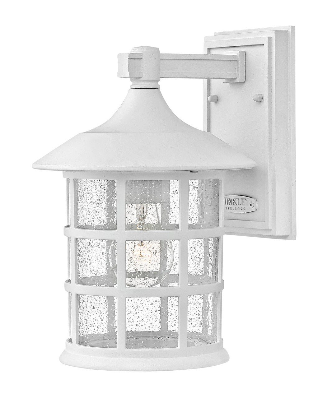 OUTDOOR FREEPORT COASTAL ELEMENTS Wall Mount Lantern Outdoor Wall Lights Hinkley Textured White 9.0x8.0x12.25