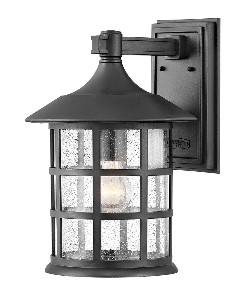 OUTDOOR FREEPORT COASTAL ELEMENTS Wall Mount Lantern Outdoor Wall Lights Hinkley Textured Black 11.25x10.0x15.25