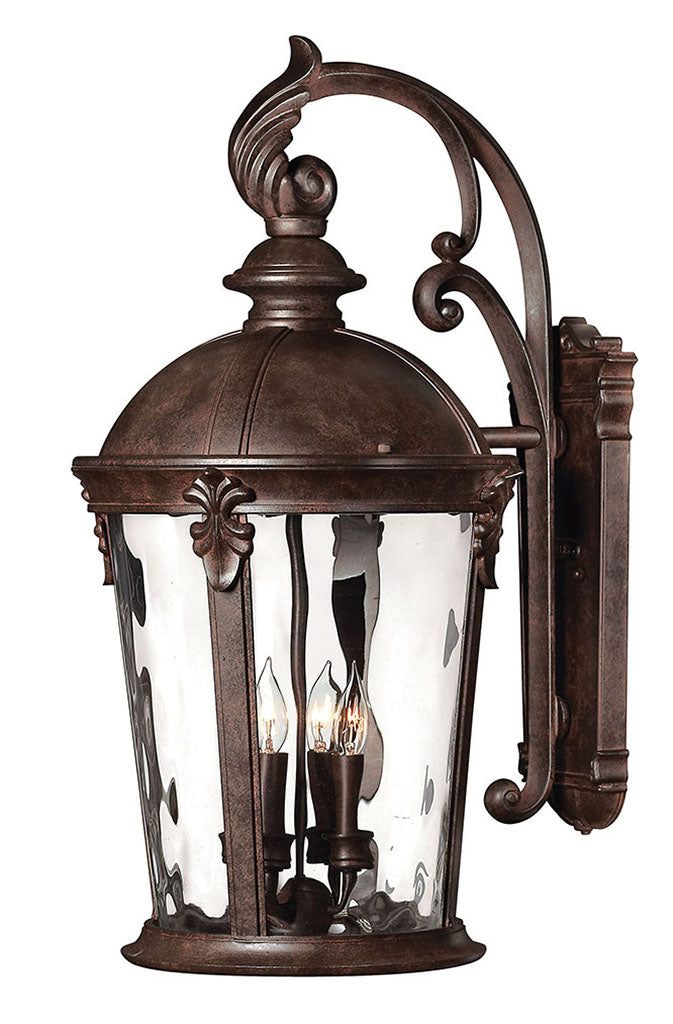 OUTDOOR WINDSOR Wall Mount Lantern Outdoor Wall Lights Hinkley River Rock 15.5x12.5x25.75