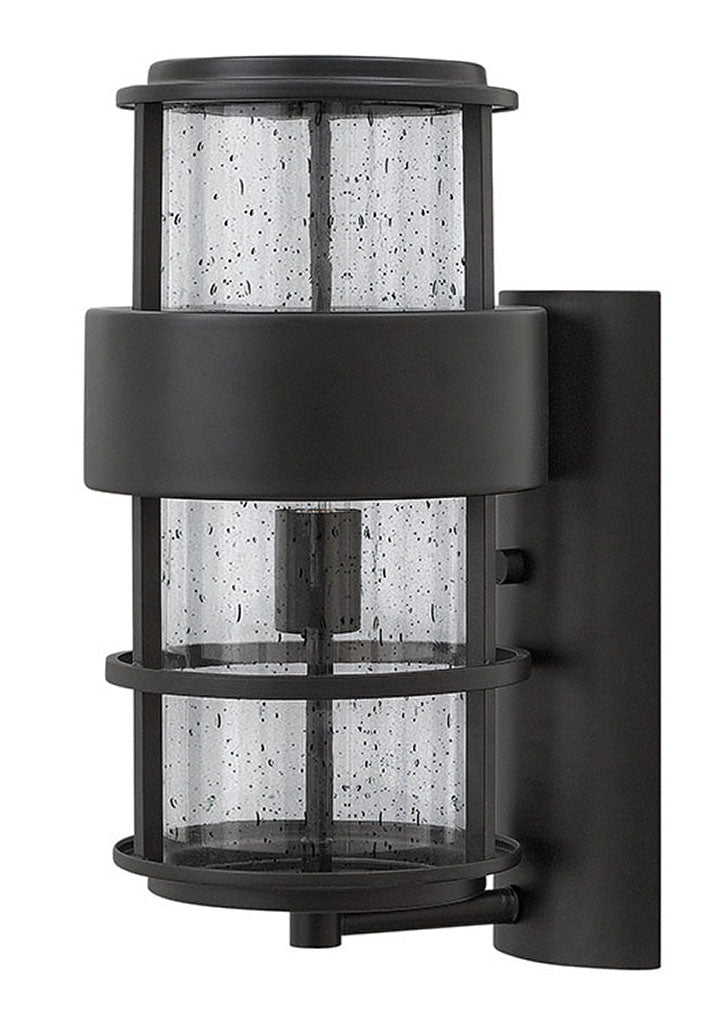 OUTDOOR SATURN Wall Mount Lantern Outdoor Wall Lights Hinkley Satin Black 9.5x8.0x16.0