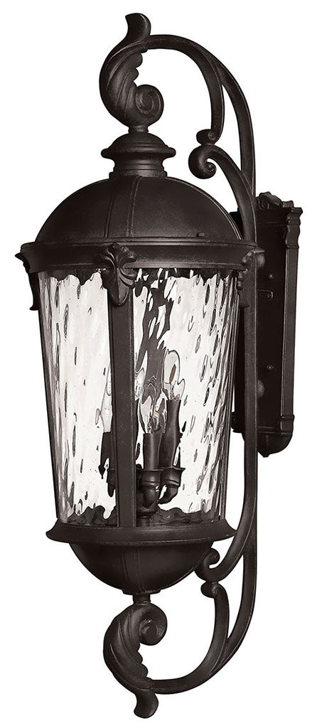 OUTDOOR WINDSOR Large Wall Mount Lantern Outdoor Wall Lights Hinkley Black 17.0x14.0x42.0 