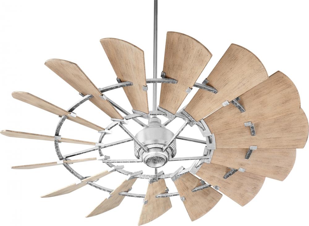 Quorum WINDMILL 60" DAMP FAN -GV 196015 Indoor Ceiling Fans Quorum Gray  