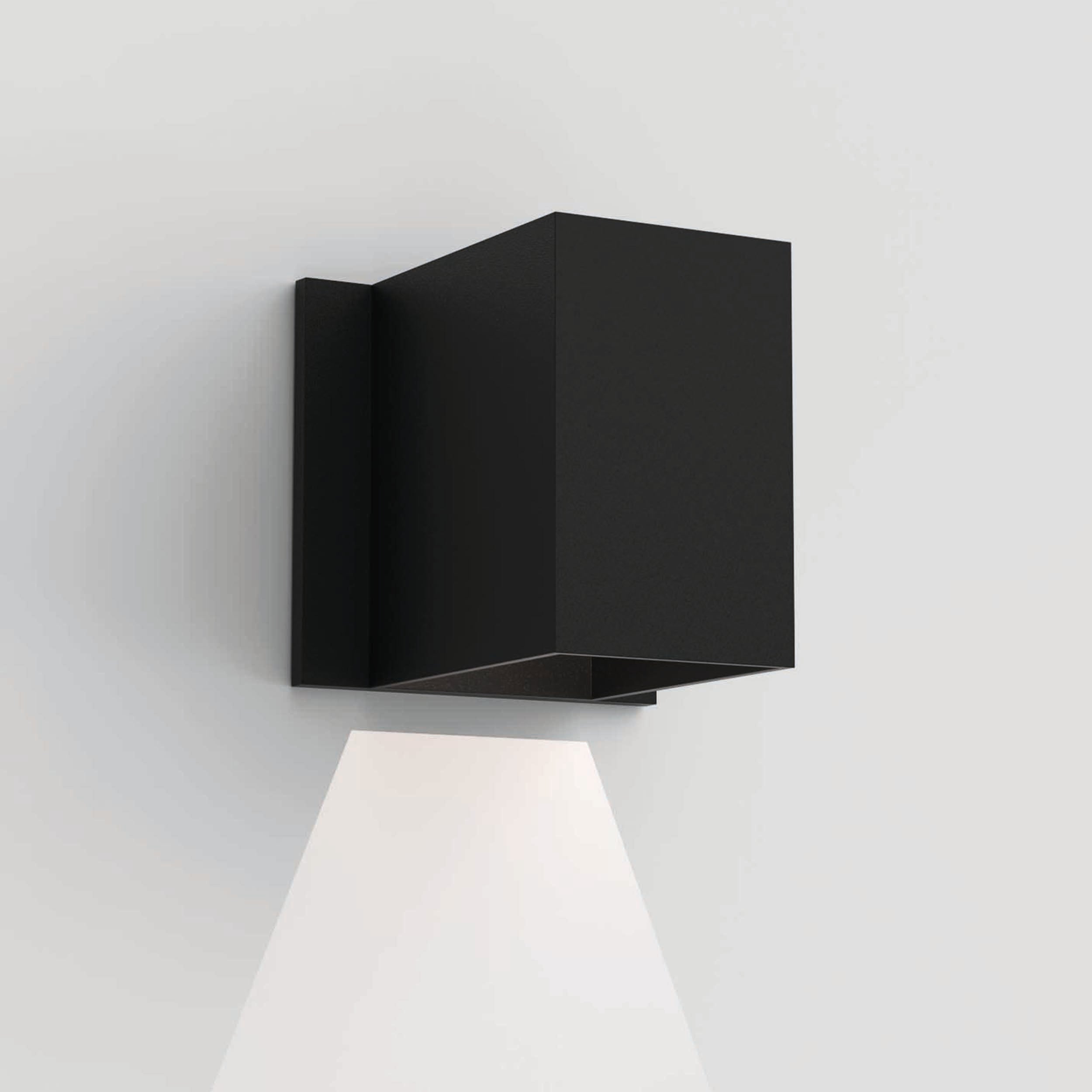 Astro Lighting Oslo Wall Light Fixtures Astro Lighting 4.17x4.33x4.33 Textured Black Yes (Integral), High Power LED
