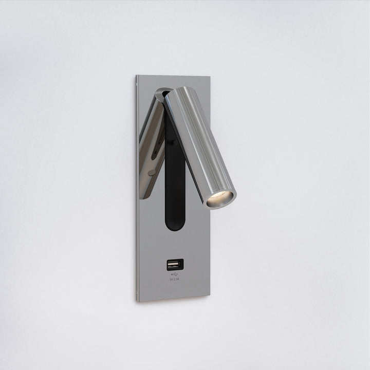 Astro Lighting Fuse 3 with USB Wall Sconces Astro Lighting 4.02x2.95x7.87 Polished Chrome Yes (Integral), High Power LED