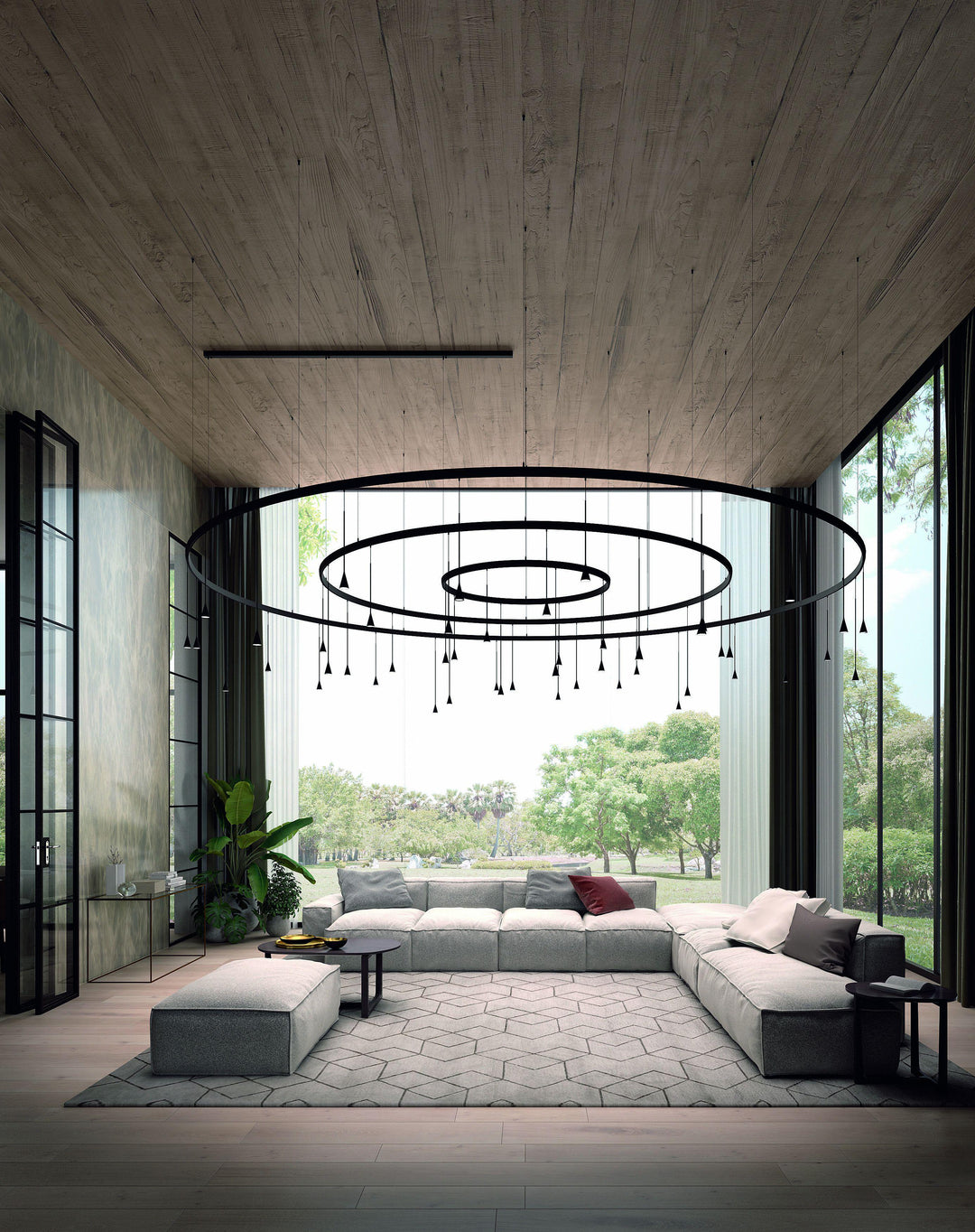 Bover Skybell Circle Pendant S/62L/40 Pendants Bover   