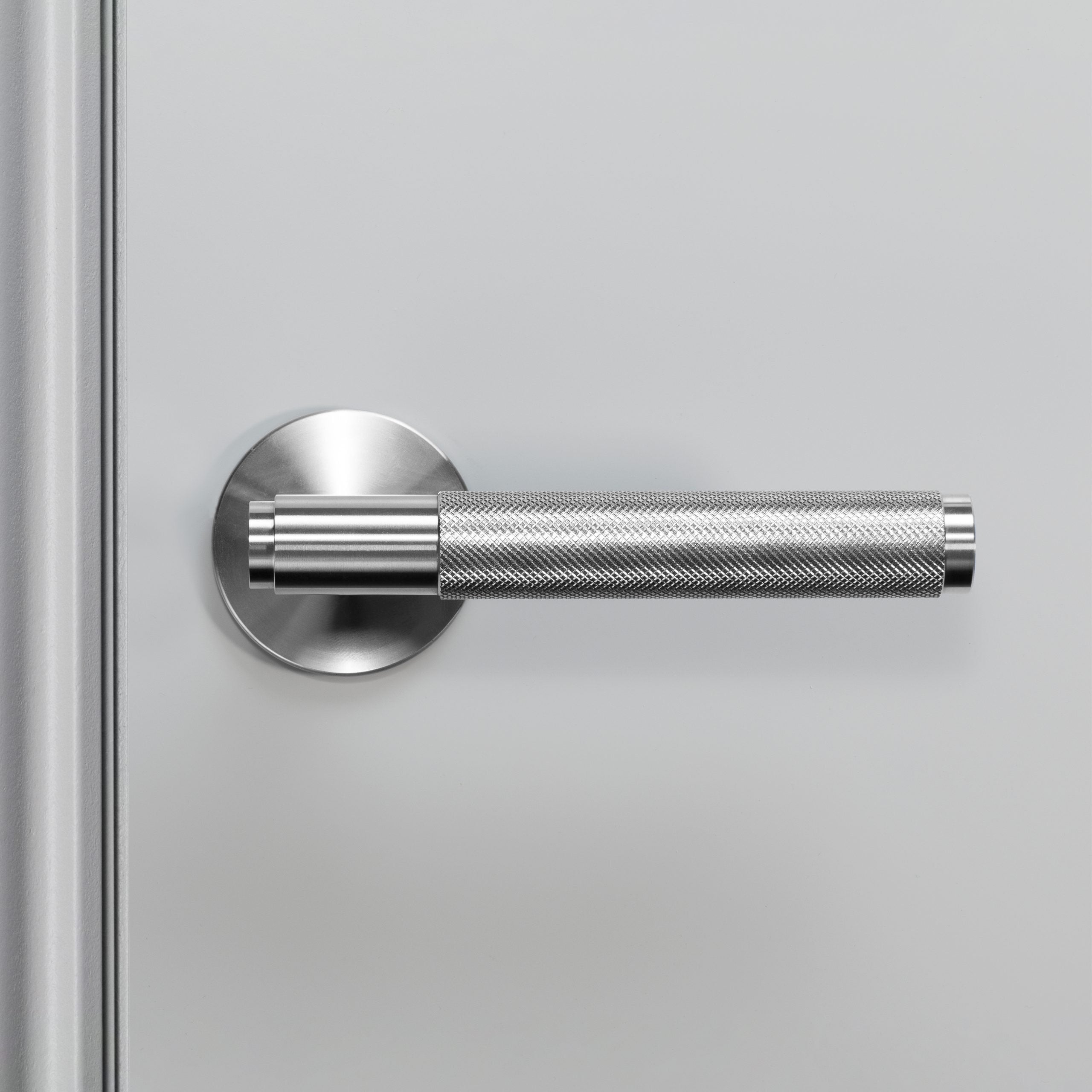 Buster + Punch Conventional Door Handle, Cross Design - FIXED TYPE