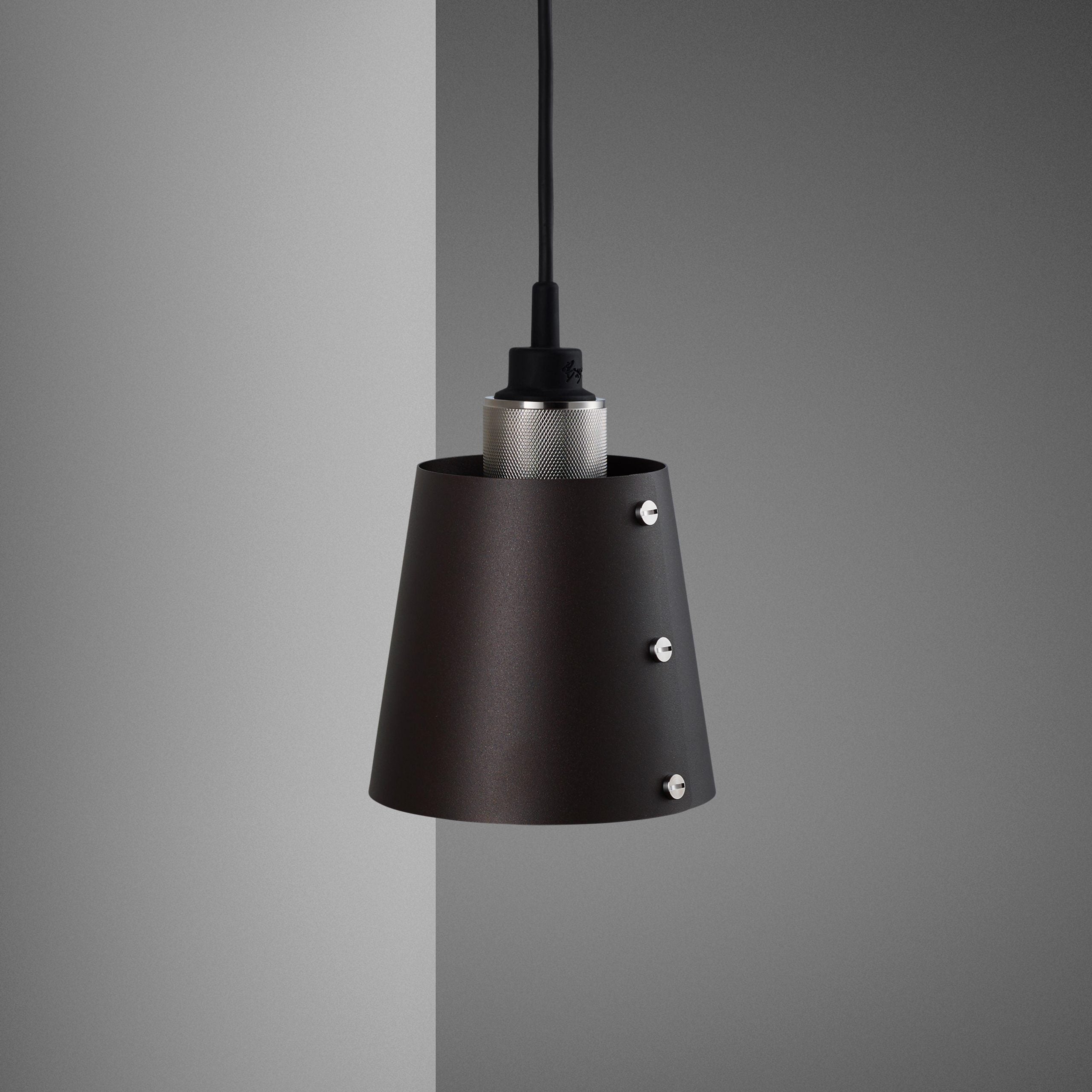 Buster + Punch Hooked Wall Sconce Wall Light Fixtures Buster + Punch Graphite/Steel & Graphite Shade Small 