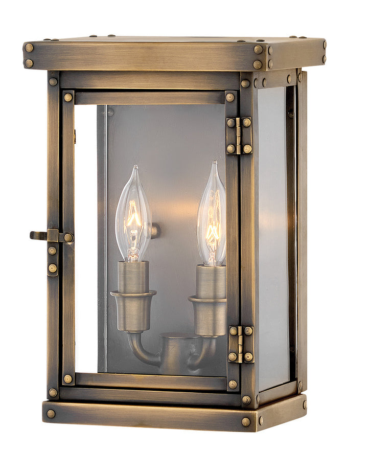 Hinkley OUTDOOR HAMILTON Small Wall Mount Lantern 2000 Outdoor Wall Lights Hinkley Brass  