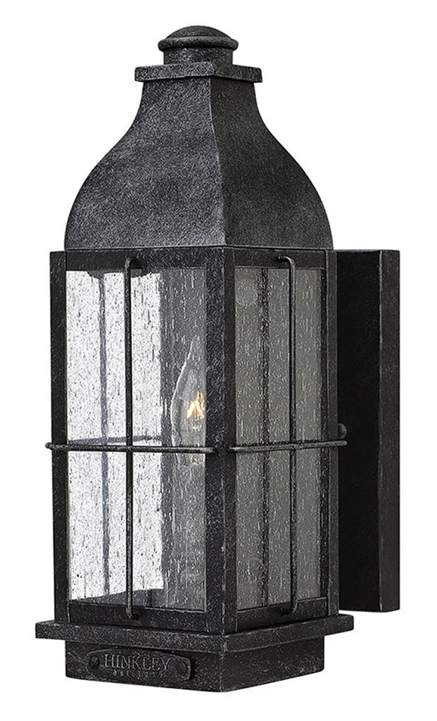 OUTDOOR BINGHAM Wall Mount Lantern Outdoor Wall Lights Hinkley Greystone 6.5x4.75x12.5 