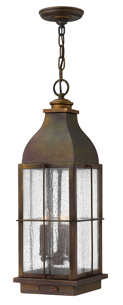 OUTDOOR BINGHAM Hanging Lantern Outdoor Hanging Lights Hinkley Sienna 8.0x8.0x23.5 