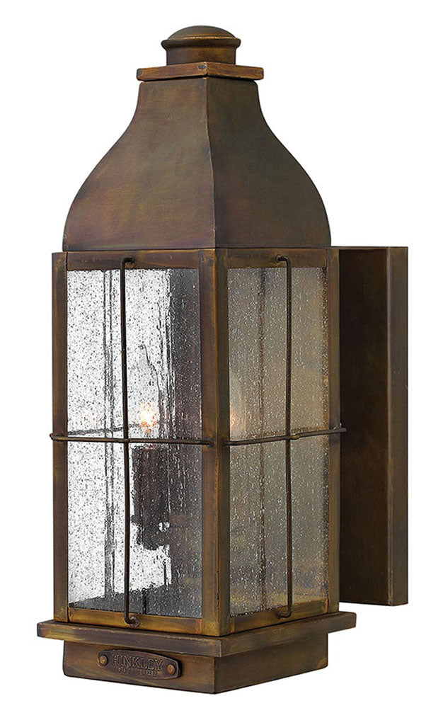 OUTDOOR BINGHAM Wall Mount Lantern Outdoor Wall Lights Hinkley Sienna 8.0x6.0x16.0