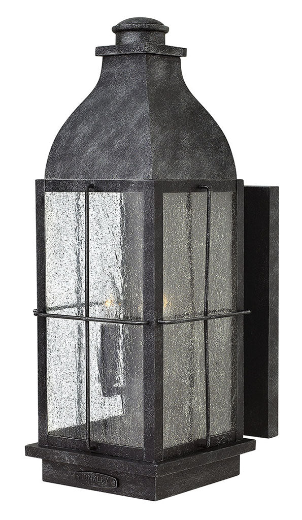 OUTDOOR BINGHAM Wall Mount Lantern Outdoor Wall Lights Hinkley Greystone 10.25x8.0x21.0