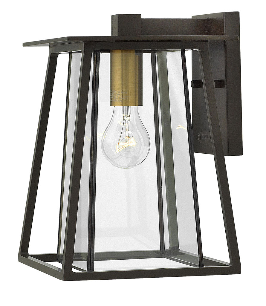 OUTDOOR WALKER Wall Mount Lantern Outdoor Wall Lights Hinkley Buckeye Bronze 9.25x8.25x12.25 