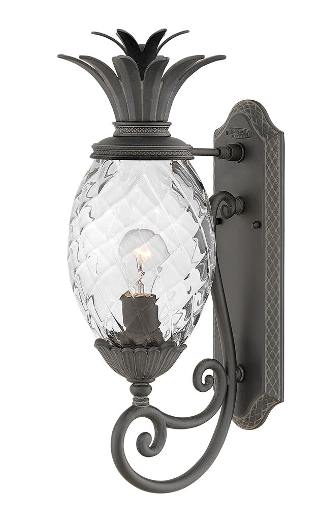 OUTDOOR PLANTATION Wall Mount Lantern Outdoor Wall Lights Hinkley Museum Black 11.0x8.0x21.25 