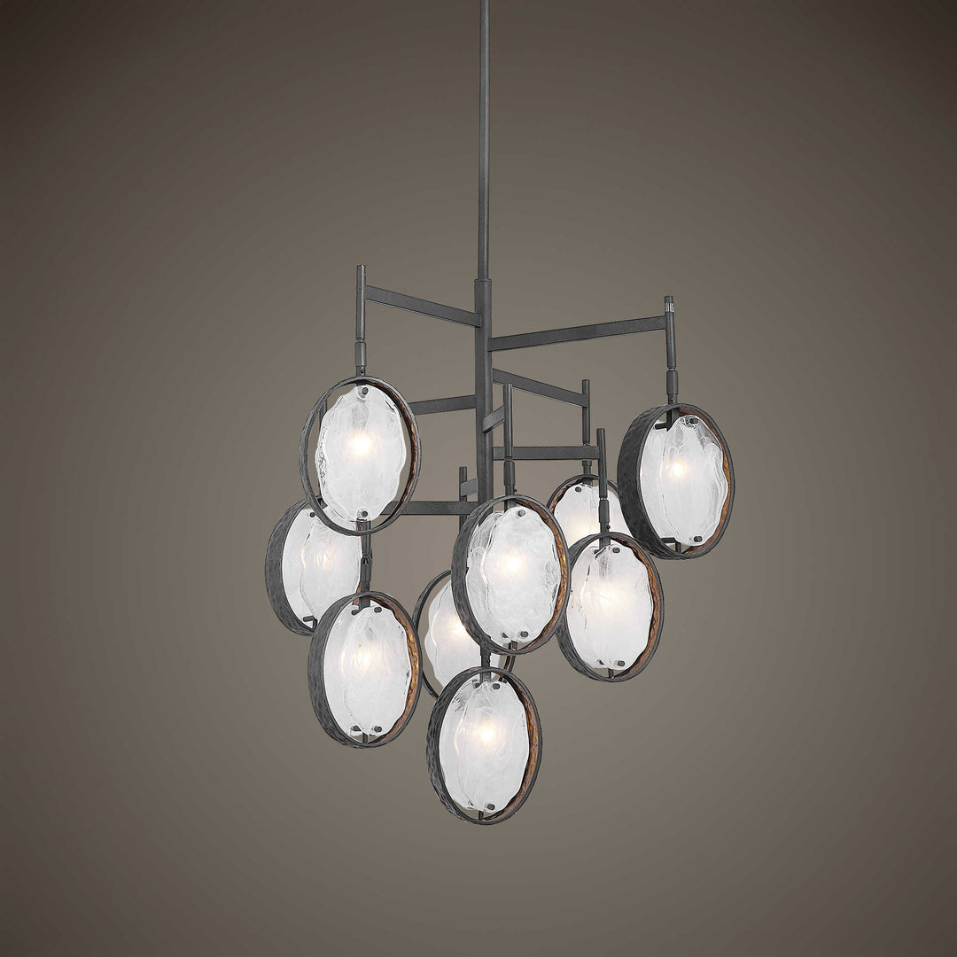 Uttermost Maxin Dark Bronze 9 Light Chandelier