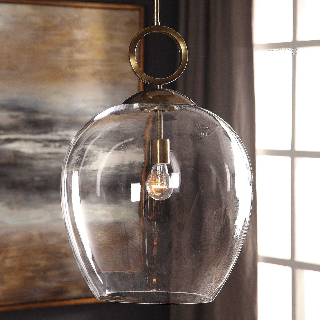 Uttermost Calix Large Blown Glass 1 Light Pendant