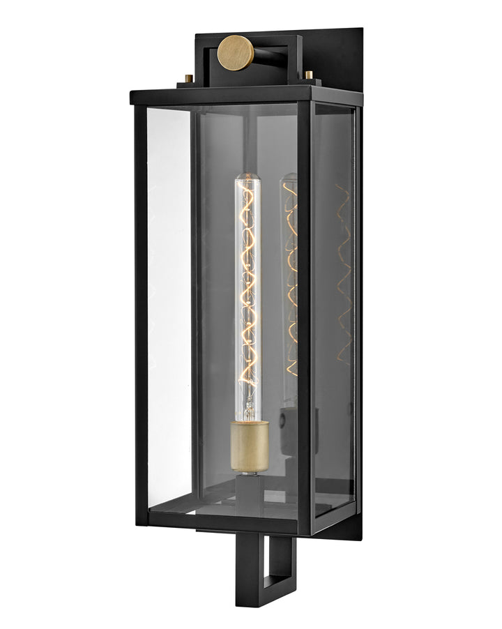 OUTDOOR CATALINA Wall Mount Lantern Outdoor Wall Lights Hinkley Black 9.0x7.5x24.0