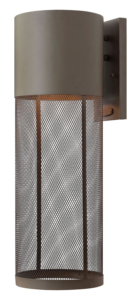 OUTDOOR ARIA Wall Mount Lantern Outdoor Wall Lights Hinkley Buckeye Bronze 8.75x7.25x21.75