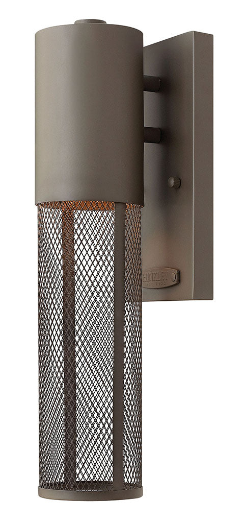 OUTDOOR ARIA Wall Mount Lantern Outdoor Wall Lights Hinkley Buckeye Bronze 4.75x4.5x14.5