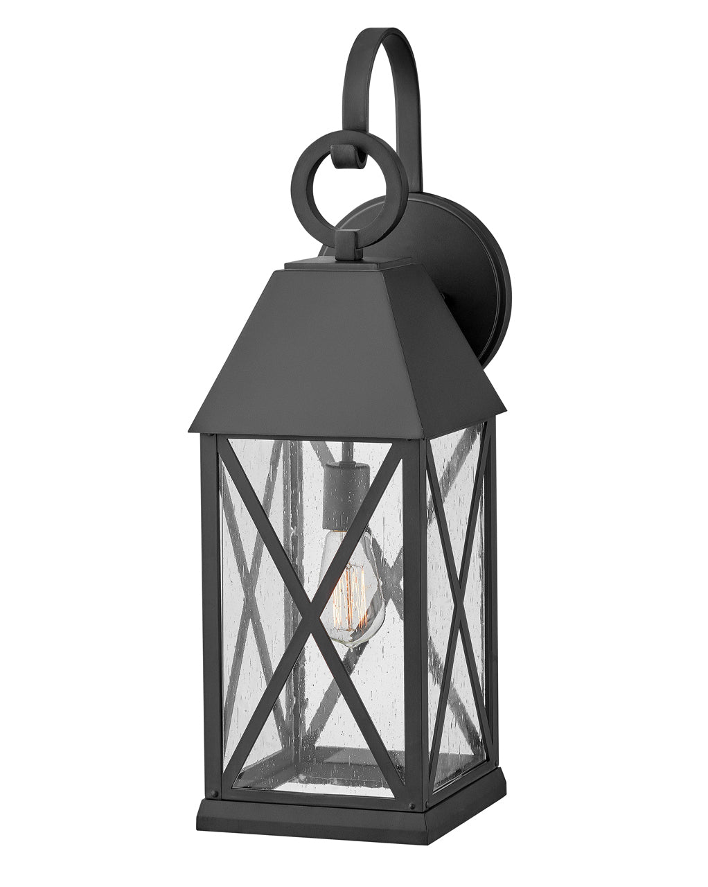 OUTDOOR BRIAR Wall Mount Lantern Outdoor l Wall Hinkley Museum Black 10.0x8.0x25.75 