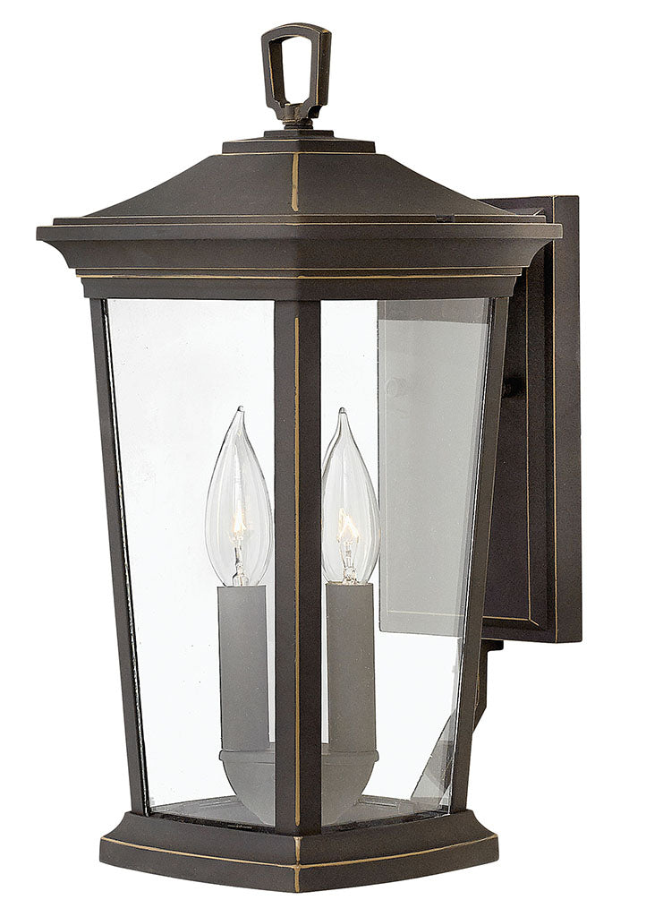 OUTDOOR BROMLEY Wall Mount Lantern Outdoor l Wall Hinkley Oil Rubbed Bronze 9.25x8.0x15.5 