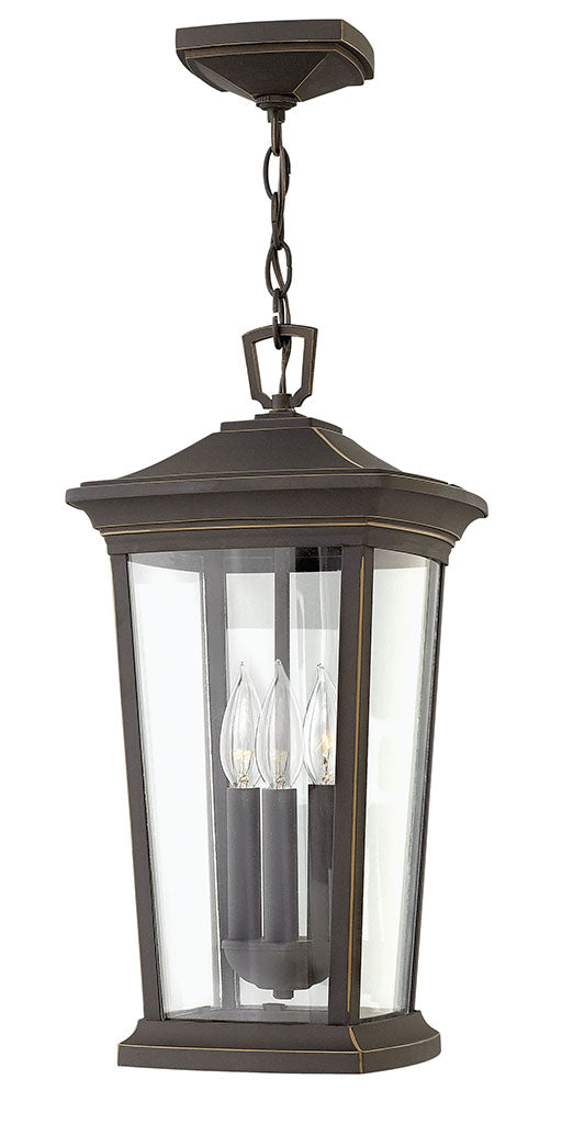 BROMLEY-Large Hanging Lantern Outdoor Hanging Lights Hinkley Oil Rubbed Bronze  