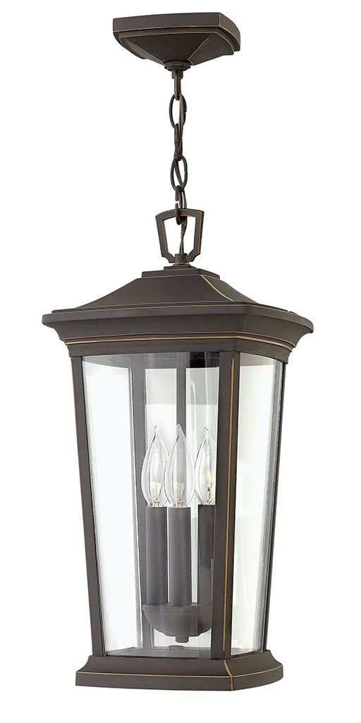 OUTDOOR BROMLEY Hanging Lantern Outdoor Light Fixture l Hanging Hinkley Oil Rubbed Bronze 10.0x10.0x19.0 