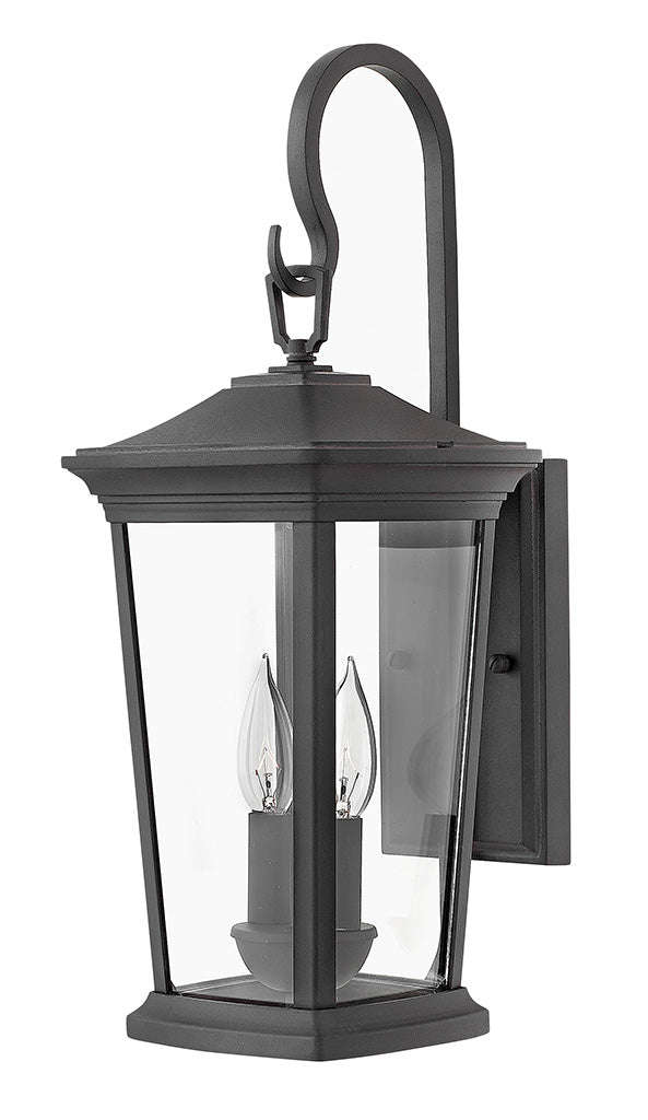 BROMLEY-Medium Wall Mount Lantern Outdoor Wall Lights Hinkley Museum Black  