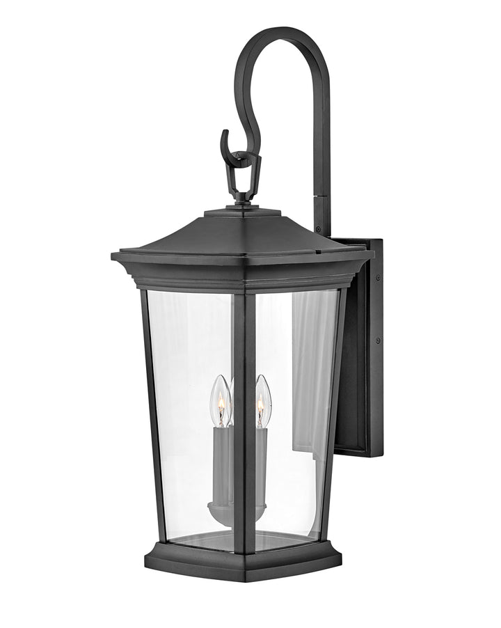 OUTDOOR BROMLEY Wall Mount Lantern Outdoor Wall Lights Hinkley Museum Black 14.5x12.0x30.0 