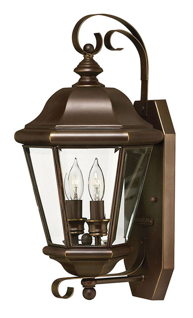 OUTDOOR CLIFTON PARK Wall Mount Lantern with Decorative Bottom