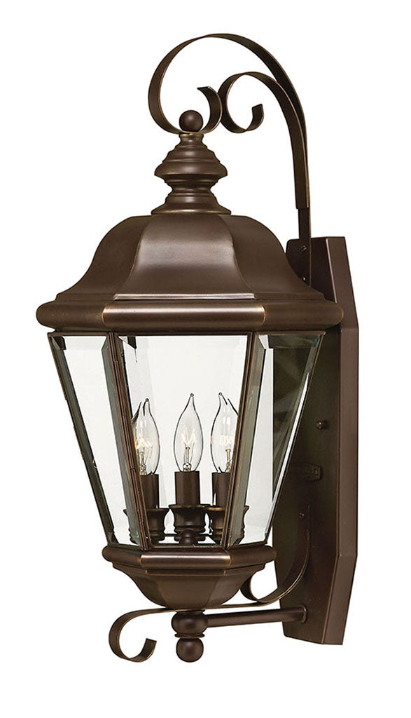 OUTDOOR CLIFTON PARK Wall Mount Lantern with Decorative Bottom