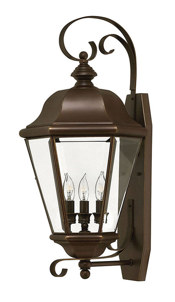 OUTDOOR CLIFTON PARK Wall Mount Lantern Outdoor Wall Lights Hinkley Copper Bronze 11.5x12.25x25.5 