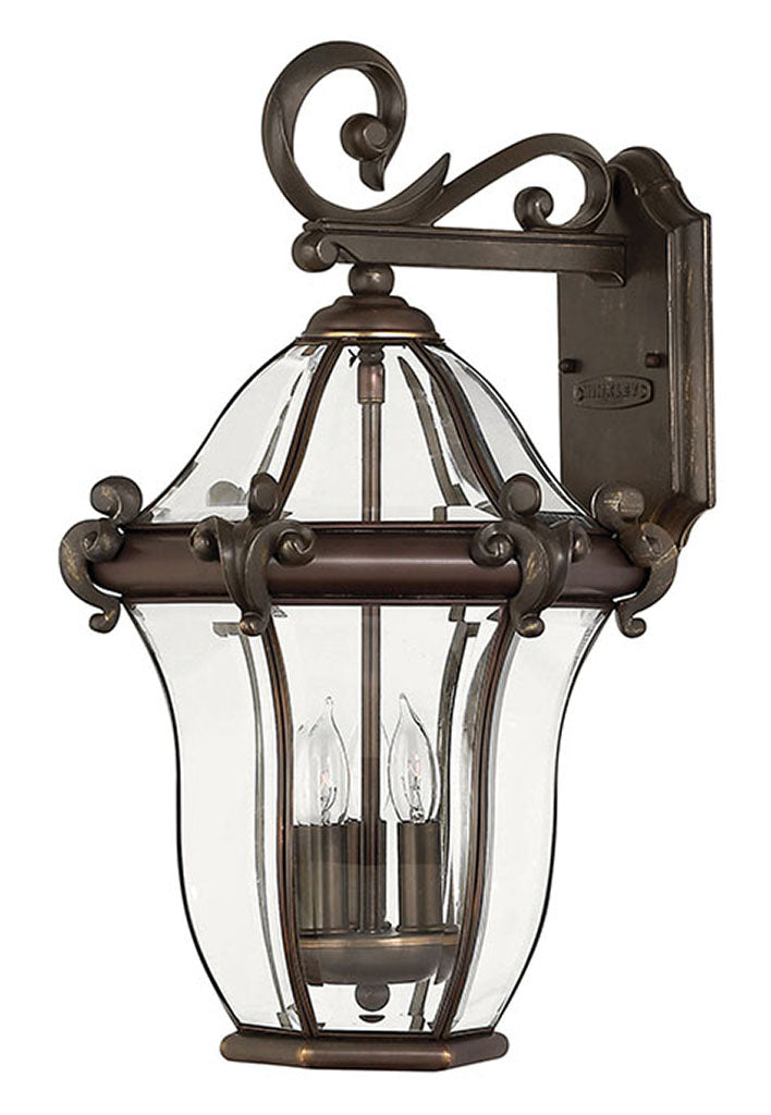 OUTDOOR SAN CLEMENTE Wall Mount Lantern Outdoor Wall Lights Hinkley Copper Bronze 12.25x12.25x19.75