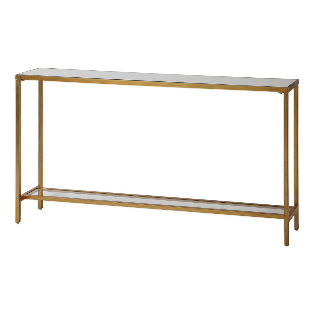 Uttermost Hayley Gold Console Table Console Tables Uttermost   