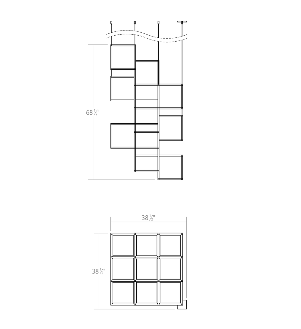 Sonneman 9-Light Vertical LED Pendant