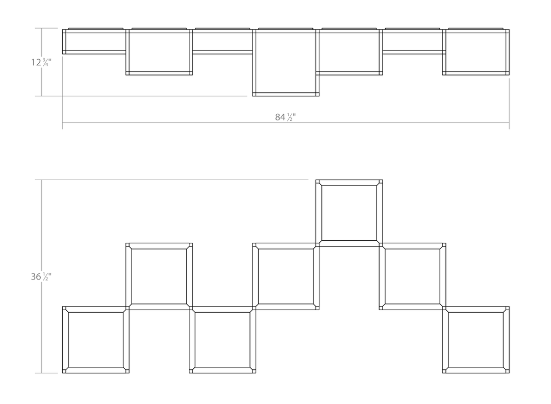 Sonneman 7-Light LED Surface Mount