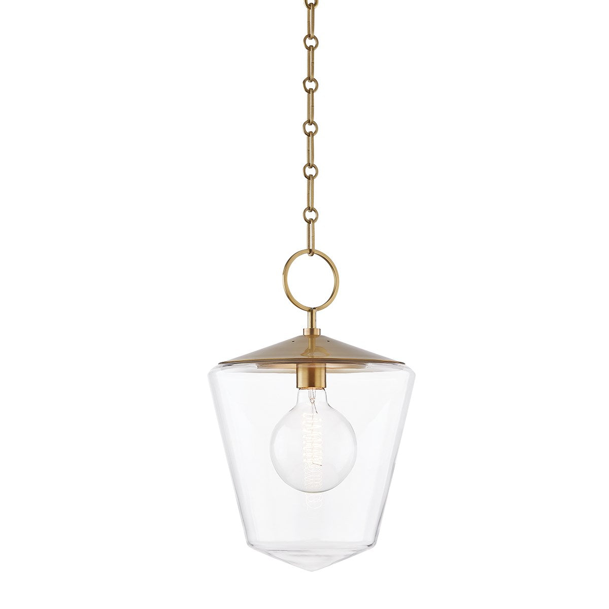 Greene - 1 LIGHT LARGE PENDANT Lantern Hudson Valley Lighting Aged Brass  