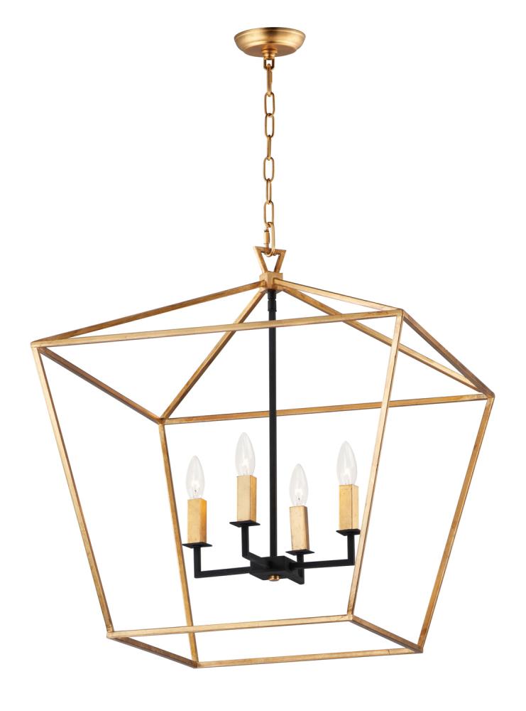 Maxim Abode-Chandelier 25155 Chandeliers Maxim Black|Gold  