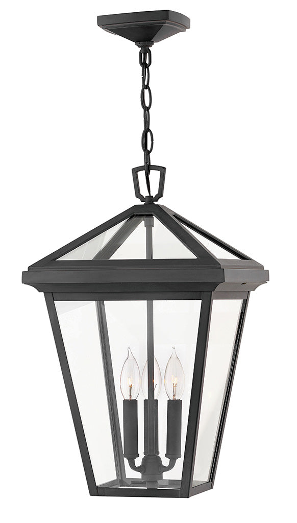 ALFORD PLACE Large Hanging Lantern Outdoor Light Fixture l Hanging Hinkley Museum Black  