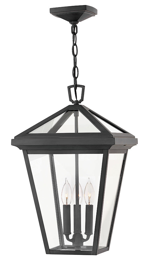 ALFORD PLACE Large Hanging Lantern Outdoor Hanging Lights Hinkley Museum Black  