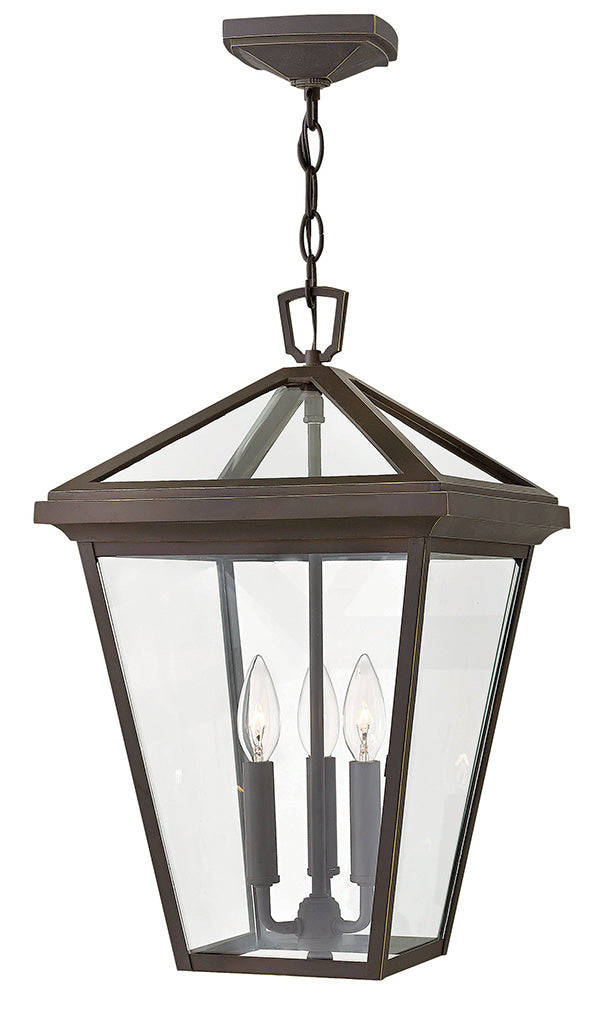 OUTDOOR ALFORD PLACE Hanging Lantern Outdoor Light Fixture l Hanging Hinkley Oil Rubbed Bronze 12.0x12.0x19.5 