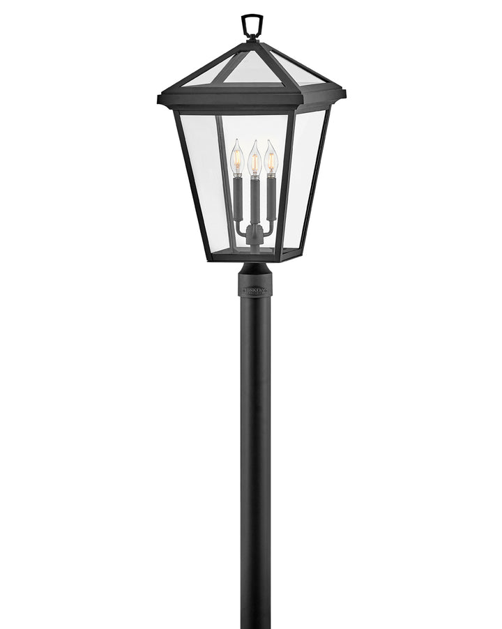 OUTDOOR ALFORD PLACE Post Top or Pier Mount Lantern Pier & Post Mount Lights Hinkley Museum Black 14.0x14.0x26.0 