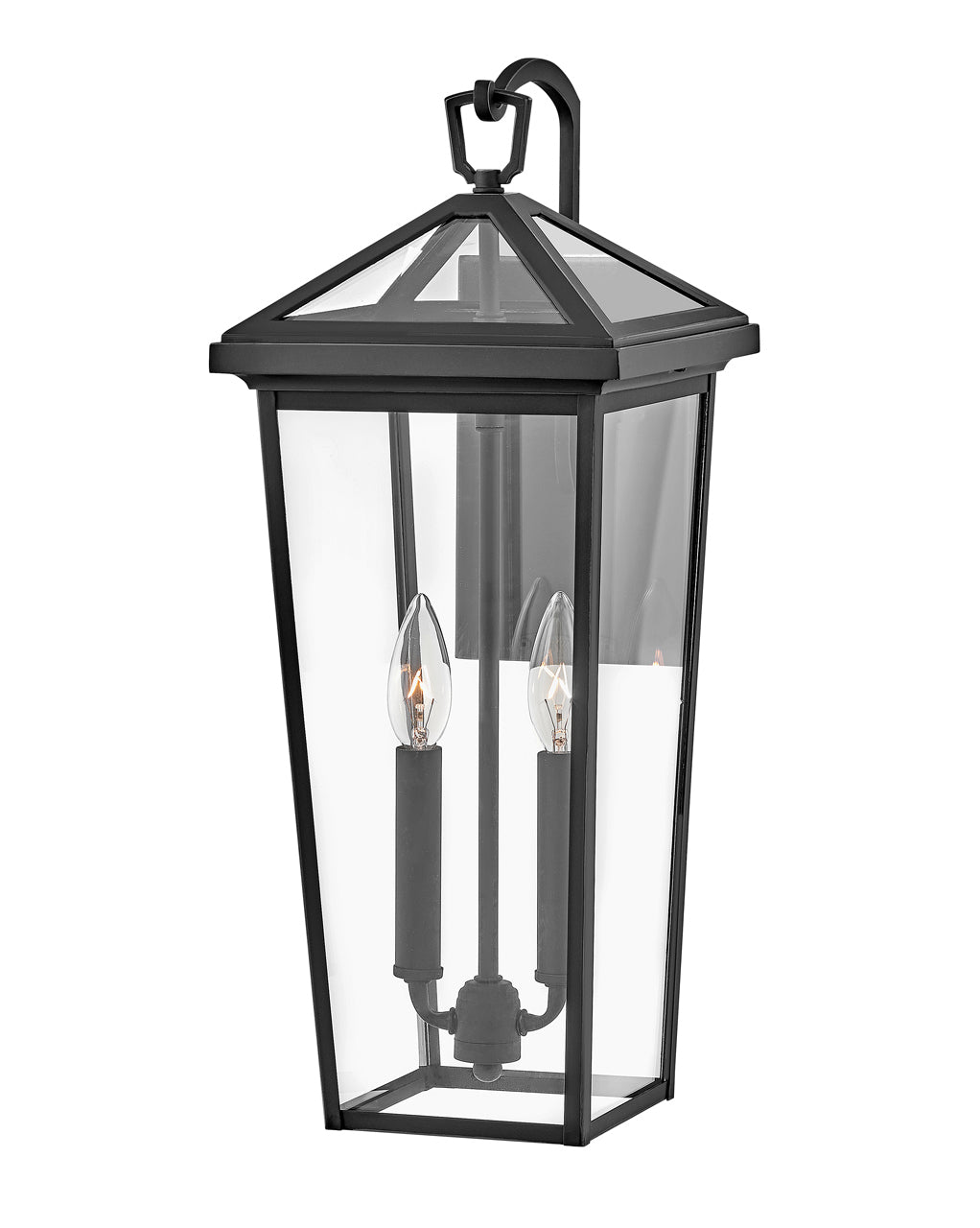 OUTDOOR ALFORD PLACE Wall Mount Lantern Outdoor Wall Lights Hinkley Museum Black 9.0x8.0x20.0 