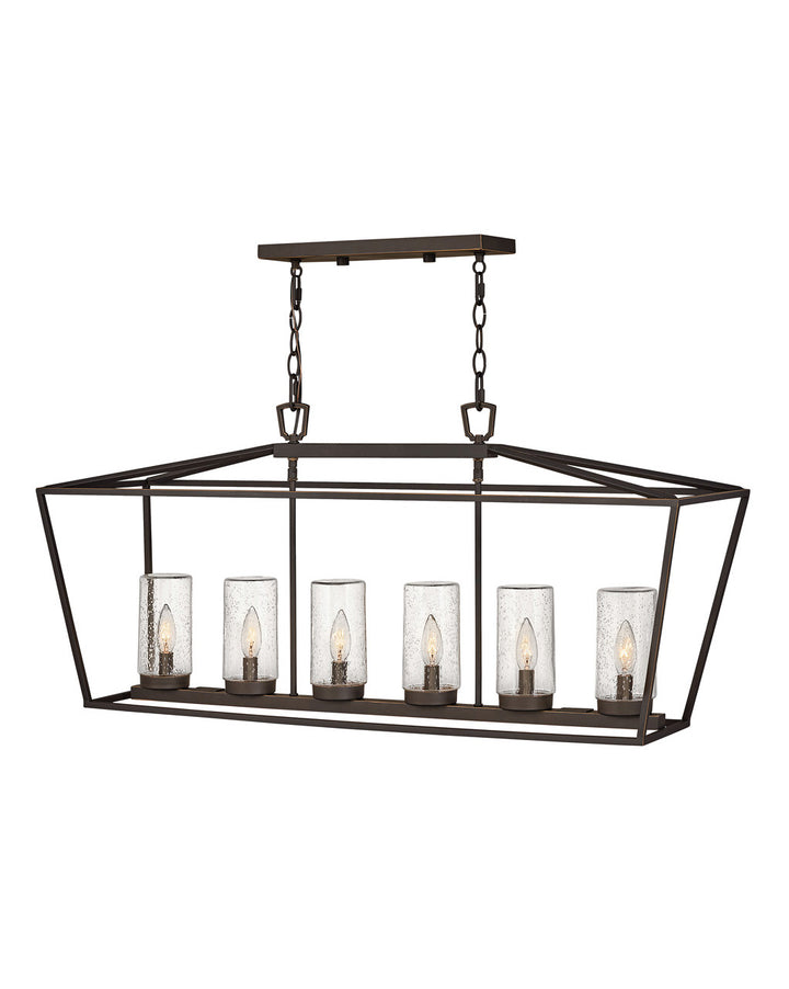 ALFORD PLACE Linear Outdoor Chandelier Outdoor Wall Lights Hinkley Oil Rubbed Bronze  