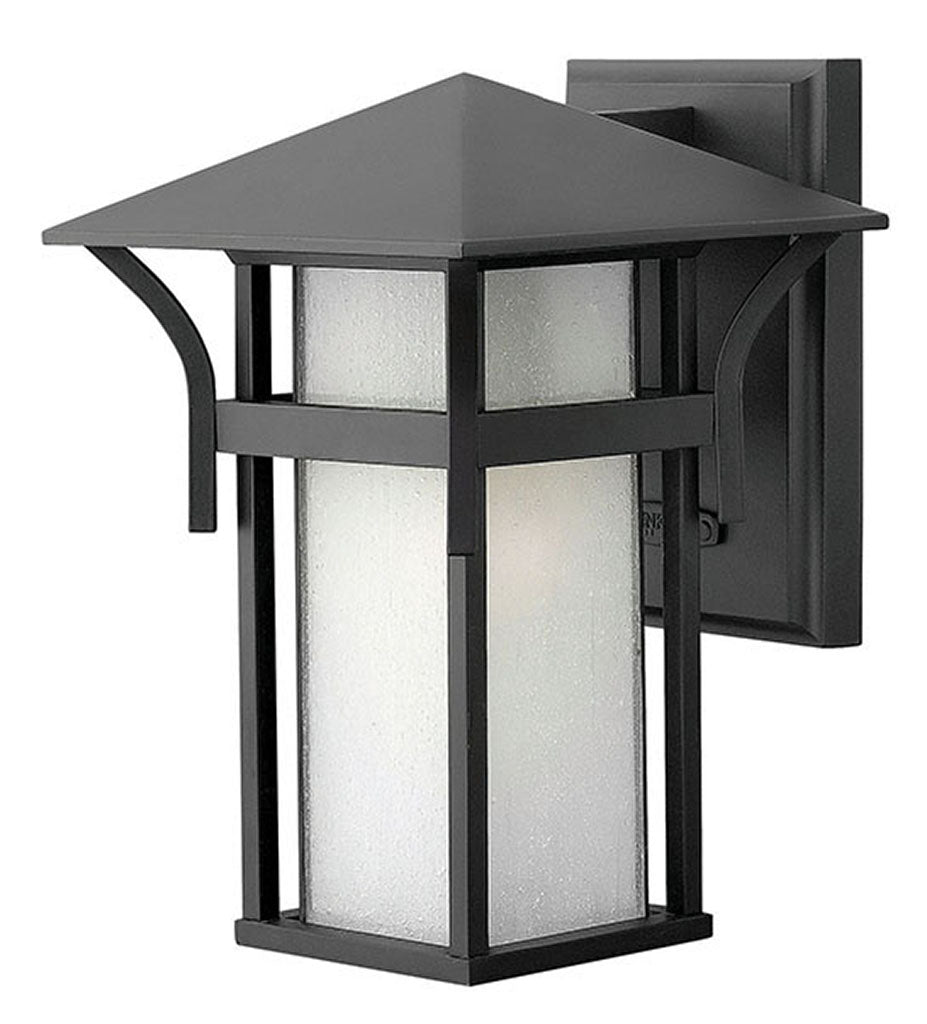 OUTDOOR HARBOR Wall Mount Lantern Outdoor Light Fixture Hinkley Satin Black 7.75x7.0x10.5 