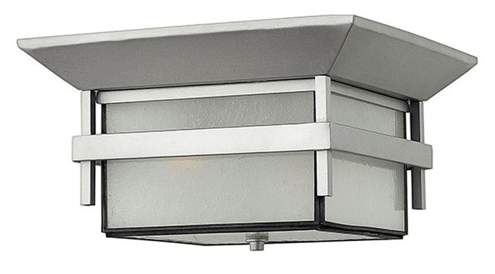 OUTDOOR HARBOR Flush Mount Outdoor Wall Lights Hinkley Titanium 12.25x12.25x7.0