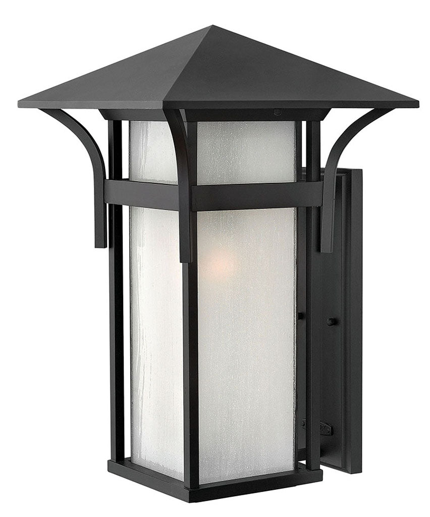 OUTDOOR HARBOR Wall Mount Lantern Outdoor Wall Lights Hinkley Satin Black 13.25x13.0x20.5