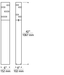 Tech Lighting Revel 42 Outdoor Bollard