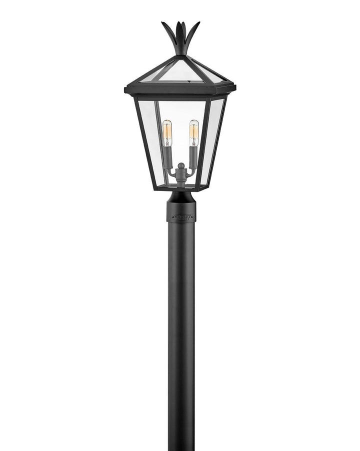 OUTDOOR PALMA Post Top or Pier Mount Lantern Pier & Post Mount Lights Hinkley Black 10.0x10.0x21.5 